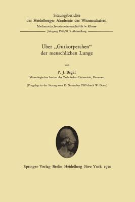 Über "Gurkörperchen" Der Menschlichen Lunge [German] 3540050140 Book Cover
