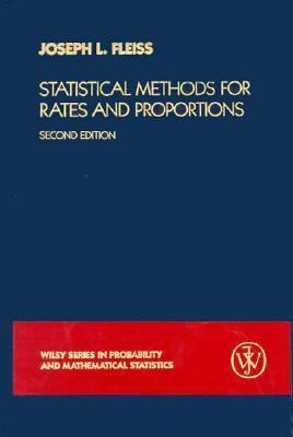 Statistical Methods for Rates and Proportions (... 0471064289 Book Cover
