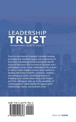 Leadership Trust: Build It, Keep It 1604919817 Book Cover