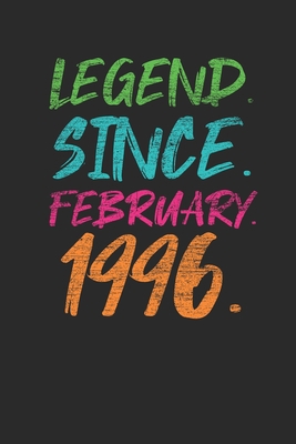 Legend Since February 1996: Birthday Gift Idea for Women And Men - Graph Ruled Notebook / Journal (6" X 9" - 5 X 5 Graph Ruled)