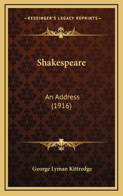 Shakespeare: An Address (1916) 1168728940 Book Cover