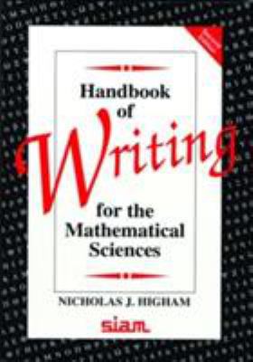 Handbook of Writing for the Mathematical Sciences 0898714206 Book Cover