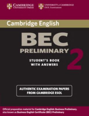 Cambridge Bec Preliminary 2 with Answers: Exami... 0521544505 Book Cover