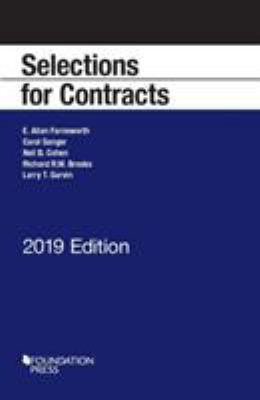 Selections for Contracts, 2019 Edition (Selecte... 168467509X Book Cover