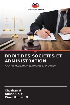 Droit Des Sociétés Et Administration [French] 620896850X Book Cover