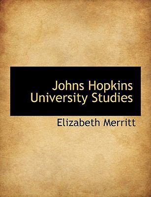 Johns Hopkins University Studies 1116079771 Book Cover