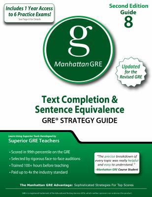 Text Completion & Sentence Equivalence GRE Stra... 1935707531 Book Cover