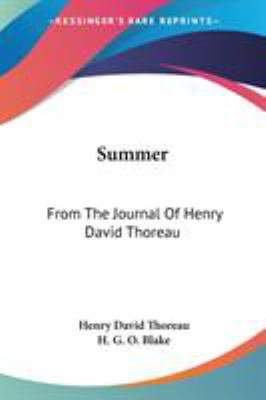 Summer: From The Journal Of Henry David Thoreau 1428622411 Book Cover