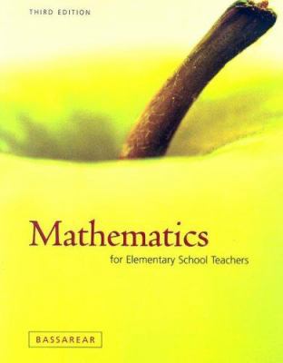 Mathematics for Elementary School Teachers 0618348867 Book Cover