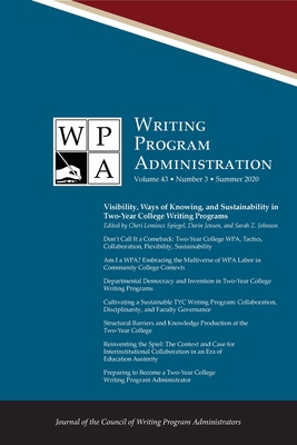 Wpa: Writing Program Administration 43.3 (Summe... 1643172263 Book Cover