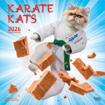 Karate Cats Official 2026 12 X 24 Inch (Hanging... B0DYLB1PV4 Book Cover