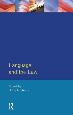 Language and the Law 1138180874 Book Cover