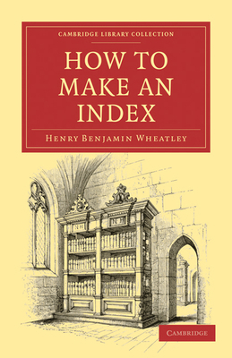 How to Make an Index 1108021506 Book Cover