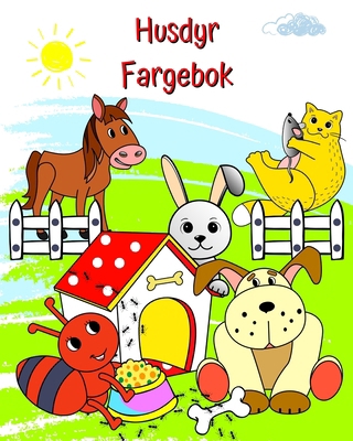 Husdyr Fargebok: Nydelige bilder av morsomme dy... [Norwegian] B0CMCCP479 Book Cover