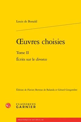 Oeuvres Choisies. Tome II: Ecrits Sur Le Divorce [French] 2406141284 Book Cover