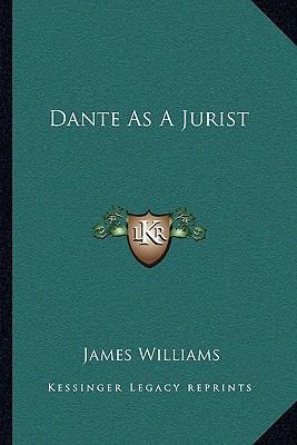 Dante As A Jurist 1163077879 Book Cover