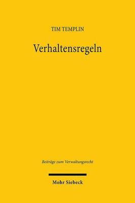 Verhaltensregeln: Theorie Und PRAXIS Regulierte... [German] 3161640446 Book Cover