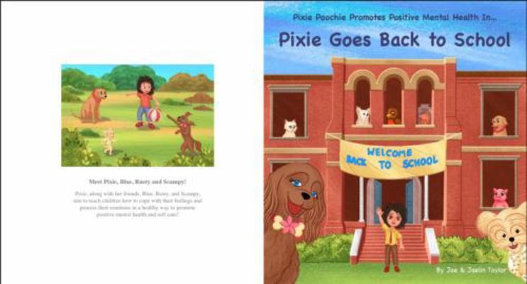 Hardcover Pixie Poochie Promotes Positive Mental Health In... : Pixie Goes Back to School Book