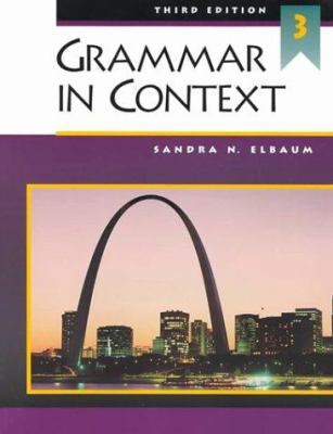 Grammar in Context 3, Third Edition (Student Book) 0838412726 Book Cover