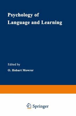 Psychology of Language and Learning 146843652X Book Cover