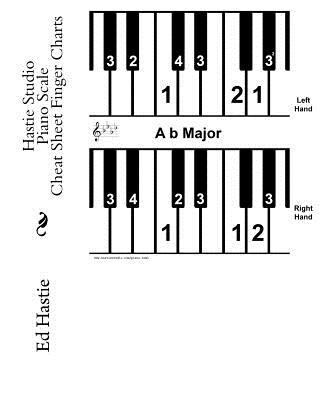 Hastie Studio Piano Scale Cheat Sheet Finger Ch... 1461136962 Book Cover