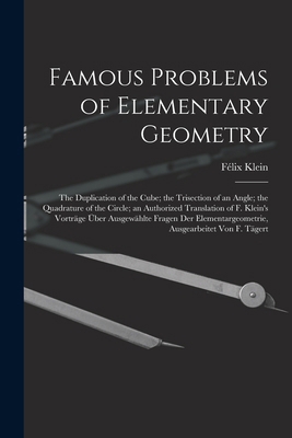 Famous Problems of Elementary Geometry: The Dup... 1015966152 Book Cover