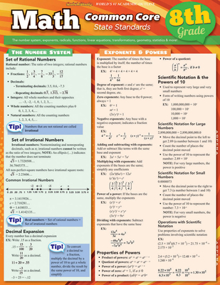 Math Common Core State Standards, Grade 8 1423217705 Book Cover