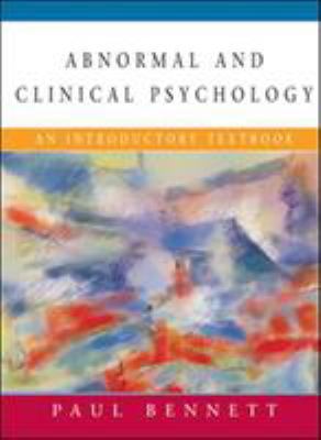 Abnormal and Clinical Psychology 0335212360 Book Cover