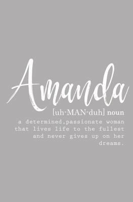 Amanda: Personalized Journal Notebook for Women... 1546811958 Book Cover