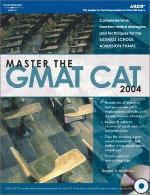 Master the GMAT CAT, 2004/E W/CD-ROM [With CD] 0768912024 Book Cover