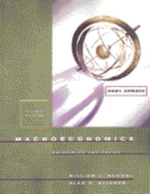 Macroeconomics: Principles and Policy (2001 Upd... 0030268680 Book Cover