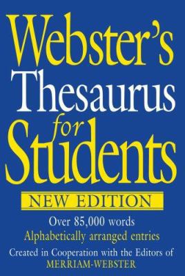 Webster's Thesaurus for Students 1596950234 Book Cover