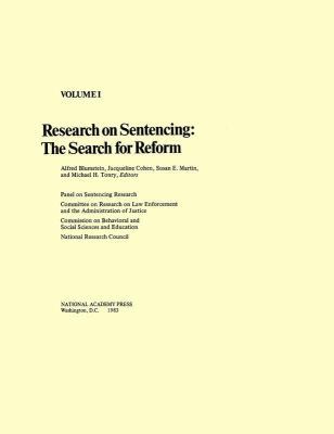 Research on Sentencing: The Search for Reform, ... 0309033470 Book Cover