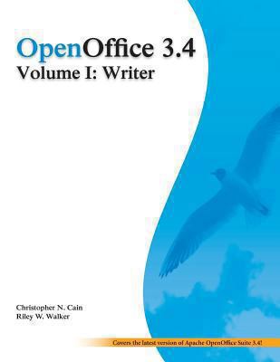OpenOffice 3.4 Volume I: Writer: Black and White 1480224324 Book Cover