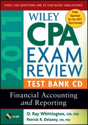 Wiley CPA Exam Review 2011 Test Bank CD, Financ... 0470554312 Book Cover