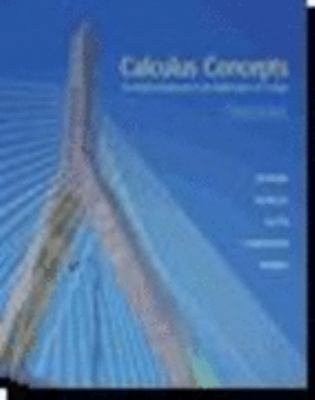 Calculus Concepts: An Informal Approach to the ... 0618401288 Book Cover