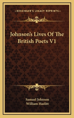 Johnson's Lives of the British Poets V1 1163672238 Book Cover