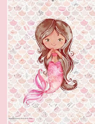 Mermaid Primary Story Book Pink: 100 Pages 8.5 ... 1724526308 Book Cover