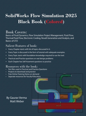 SolidWorks Flow Simulation 2025 Black Book 177459157X Book Cover