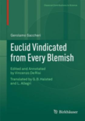Euclid Vindicated from Every Blemish: Edited an... 3319059653 Book Cover