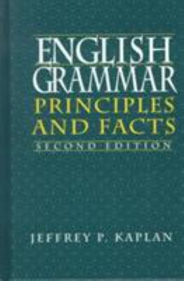 English Grammar: Principles and Facts 013061565X Book Cover