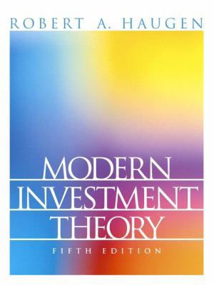 Modern Investment Theory 0130191701 Book Cover