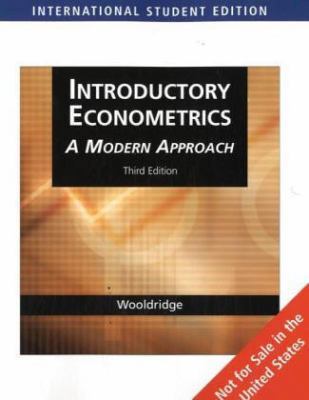 Introductory Econometrics: A Modern Approach 0324323484 Book Cover