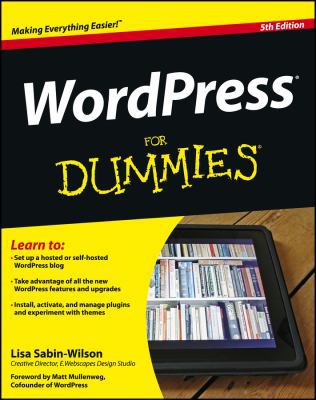 WordPress For Dummies 1118383176 Book Cover