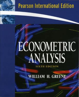 Econometric Analysis 0135137403 Book Cover