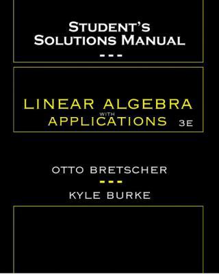 Student's Solutions Manual for Linear Algebra w... 013145336X Book Cover