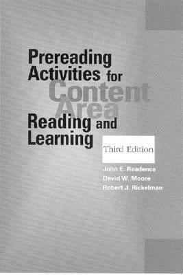 Prereading Activities for Content Area Reading ... 0872072614 Book Cover