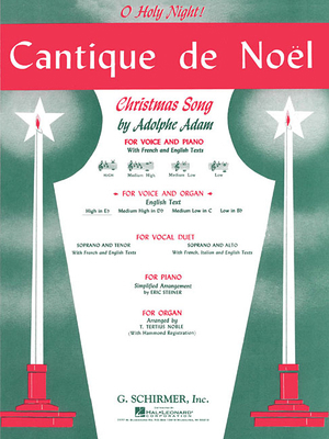 Cantique de Noel (O Holy Night): High Voice (E-... 1495062562 Book Cover