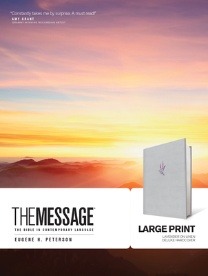 The Message Large Print: The Bible in Contempor... 1641581239 Book Cover