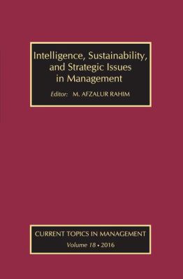 Intelligence, Sustainability, and Strategic Iss... 1412864135 Book Cover